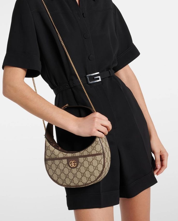Brown Crescent Shoulder Bag – Luxury Inspired