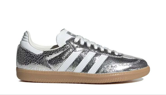 Adidas Samba Metallic Silver / Cracked Metallic OG