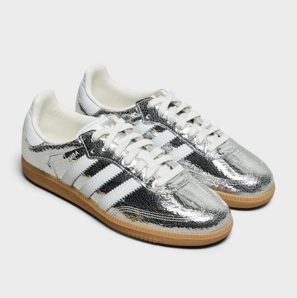 Adidas Samba Metallic Silver / Cracked Metallic OG