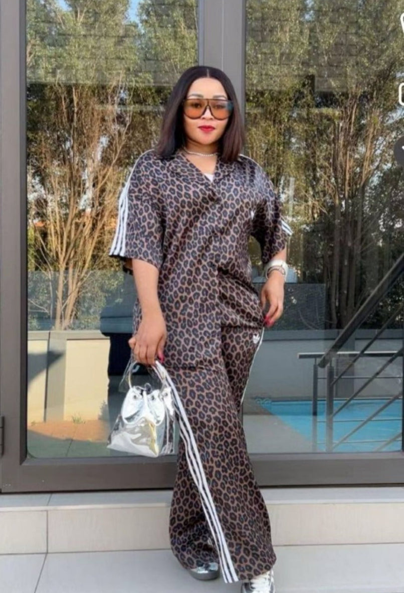 3-Stripe Inspired Outfit – Luxe 2-Piece Set