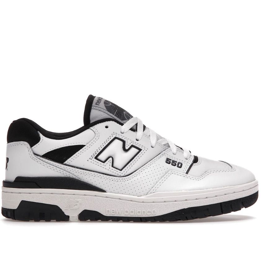 NB 550 retro basketball line white & black