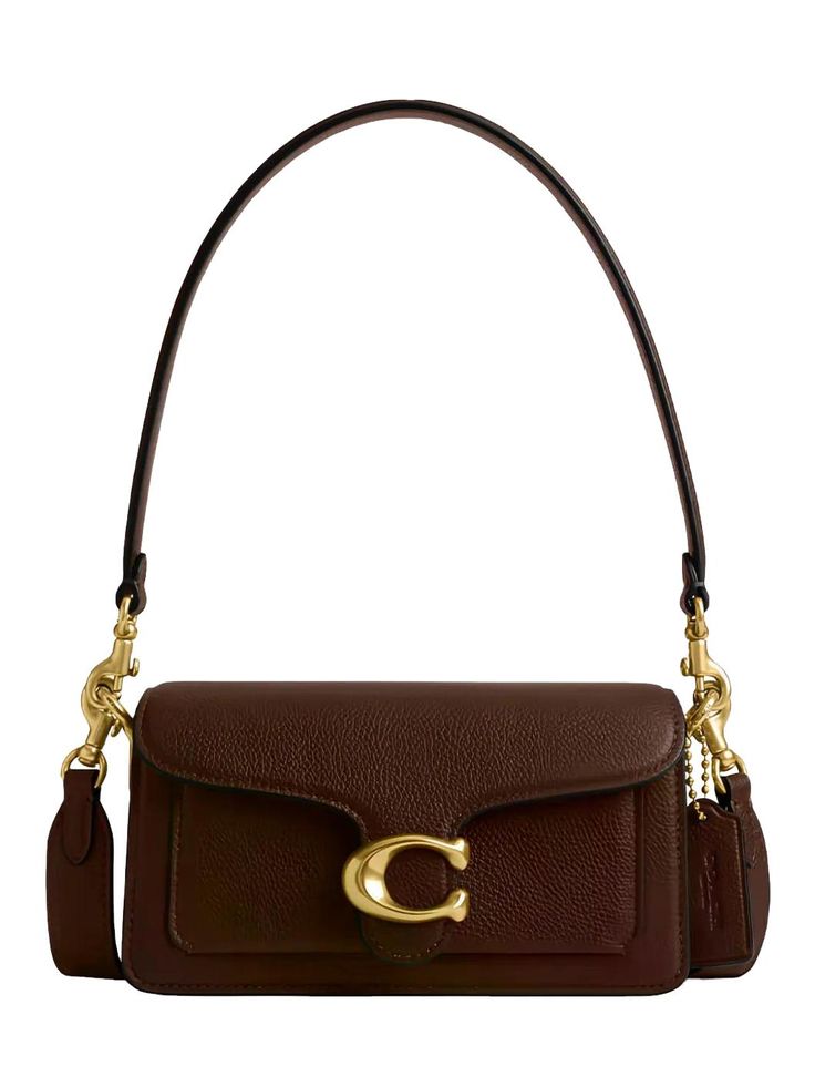 Tabby Coach Shoulder Bag – Gold Statement Clasp