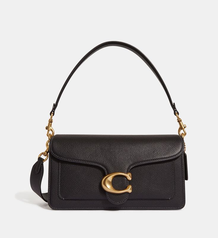 Tabby Coach Shoulder Bag – Gold Statement Clasp