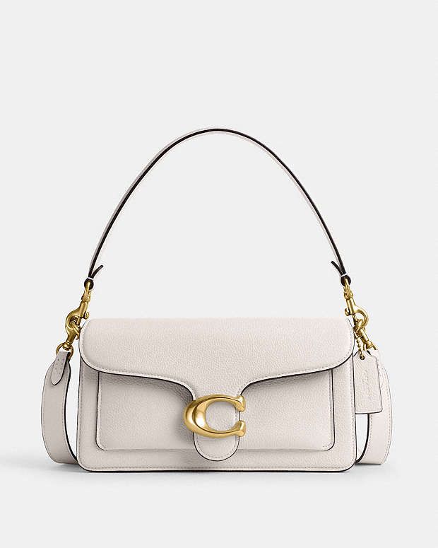 Tabby Coach Shoulder Bag – Gold Statement Clasp