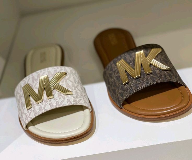 MK Logo Slides – Brown & White