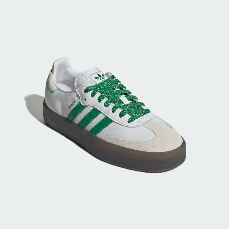 Samba White Green Gum Sole