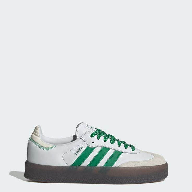 Samba White Green Gum Sole